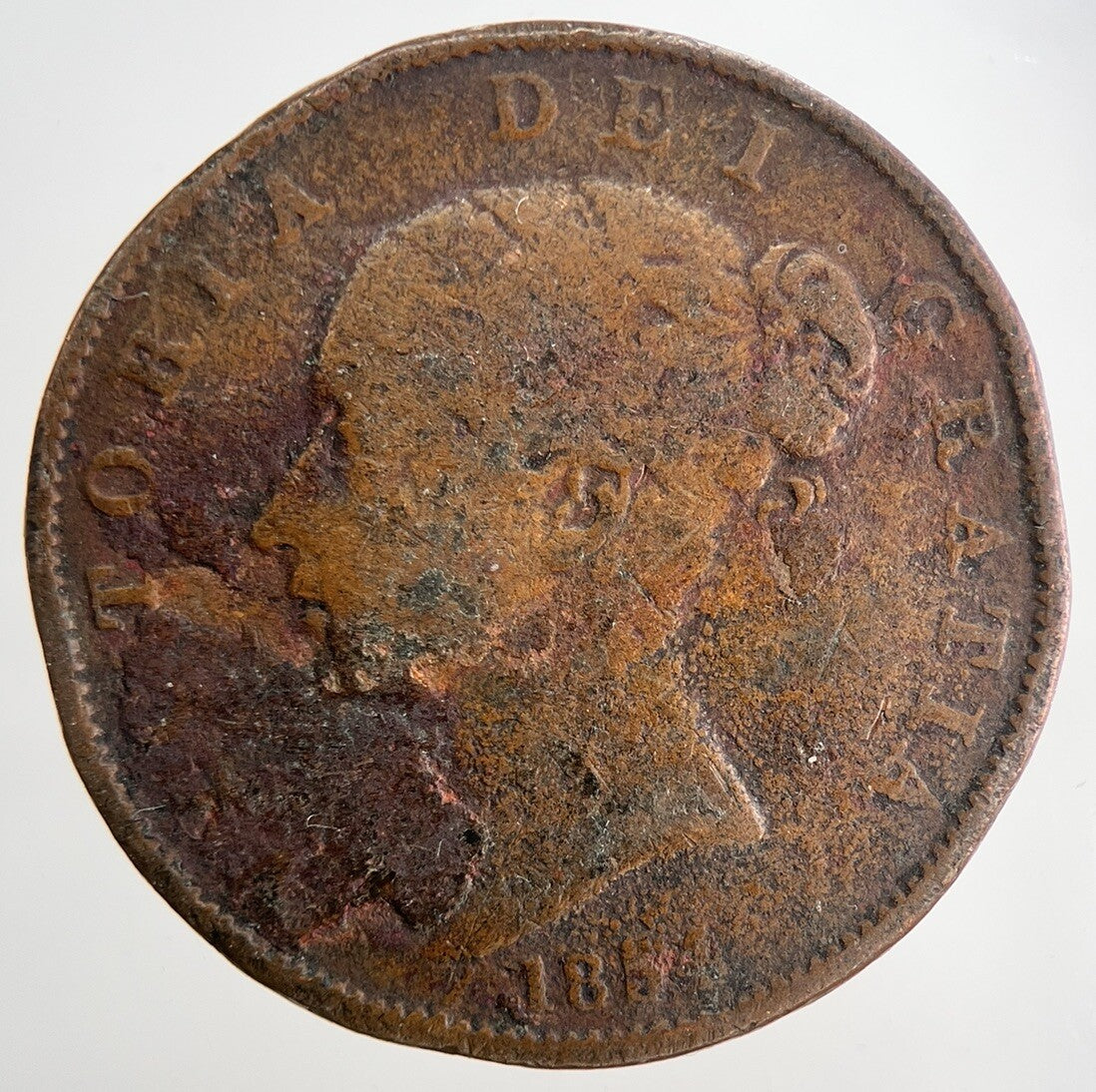 1854 Victoria Half-Penny Coin | Collectable Grade | a9037