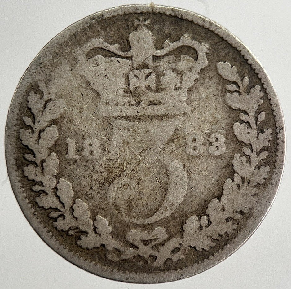 1883 Victoria Threepence Silver Coin | Collectable Grade | a8807