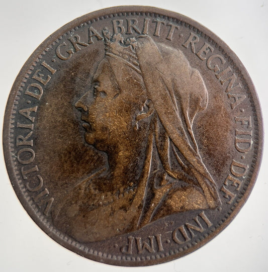 1899 Victoria One Penny Coin | Collectable Grade | a9000
