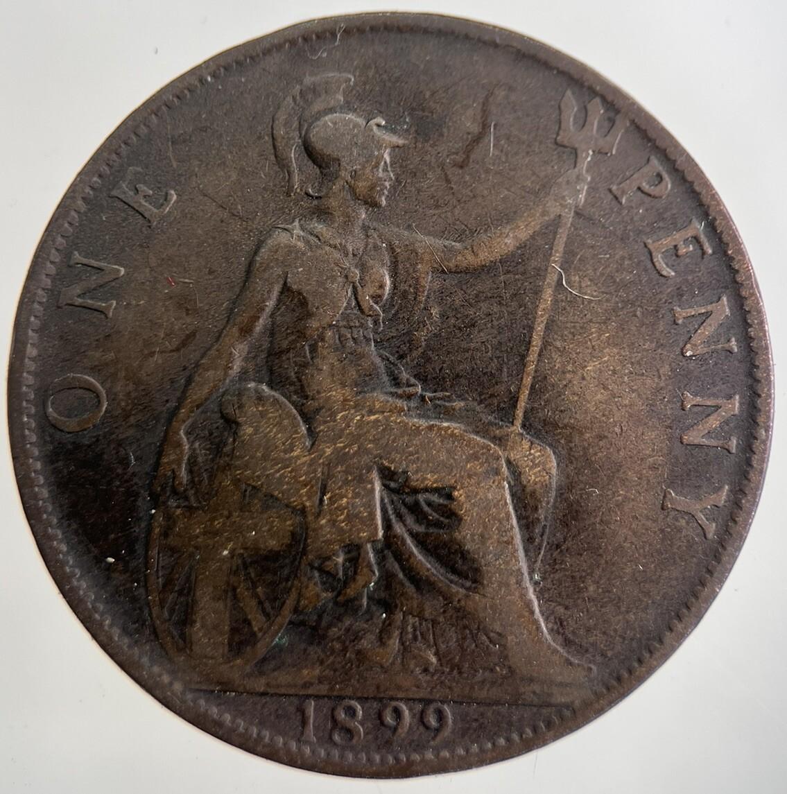 1899 Victoria One Penny Coin | Collectable Grade | a9000