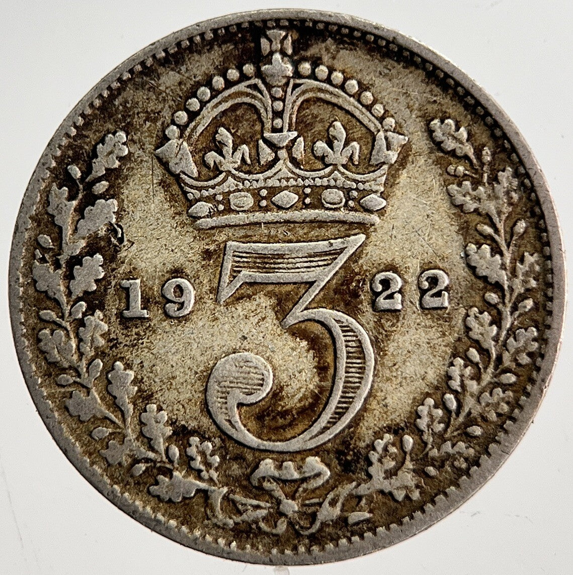 1922 George V Threepence Silver Coin | Fine Collectable Grade | a8627