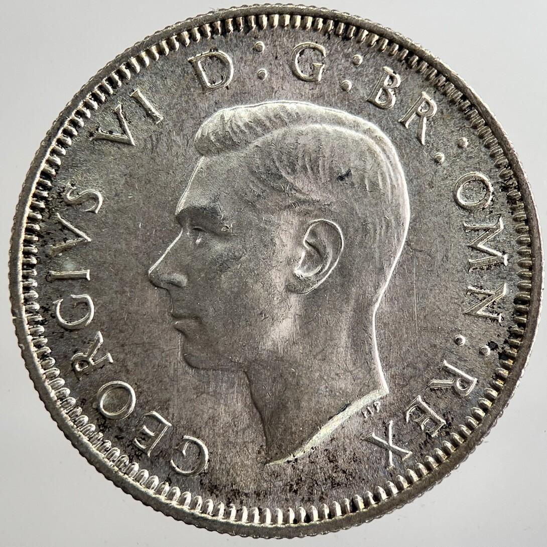 1940 George VI British Shilling Silver Coin | Very Fine Grade | a8350