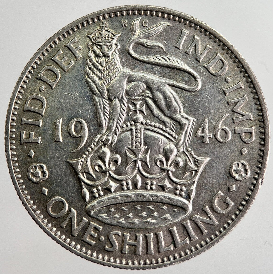 1946 George VI British Shilling Silver Coin | Very Fine Grade | a8695