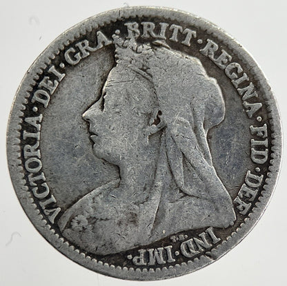 1898 Victoria Threepence Silver Coin | Collectable Grade | a8830
