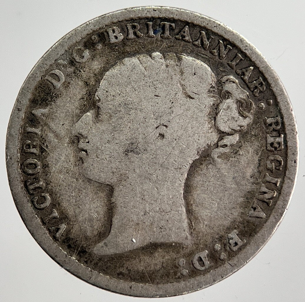 1883 Victoria Threepence Silver Coin | Collectable Grade | a8687