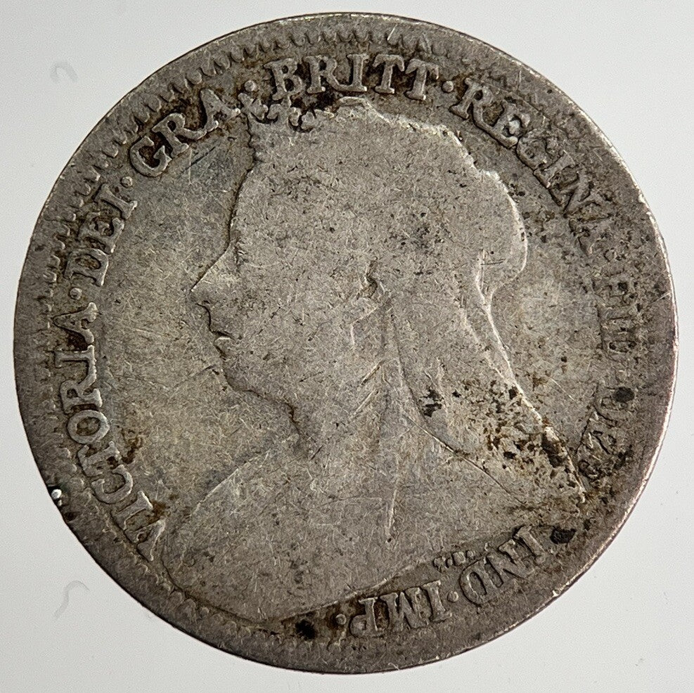 1900 Victoria Threepence Silver Coin | Collectable Grade | a8473