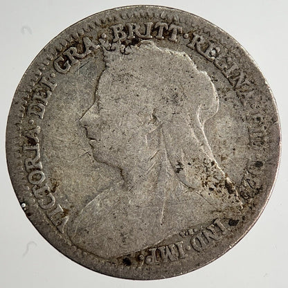 1900 Victoria Threepence Silver Coin | Collectable Grade | a8473