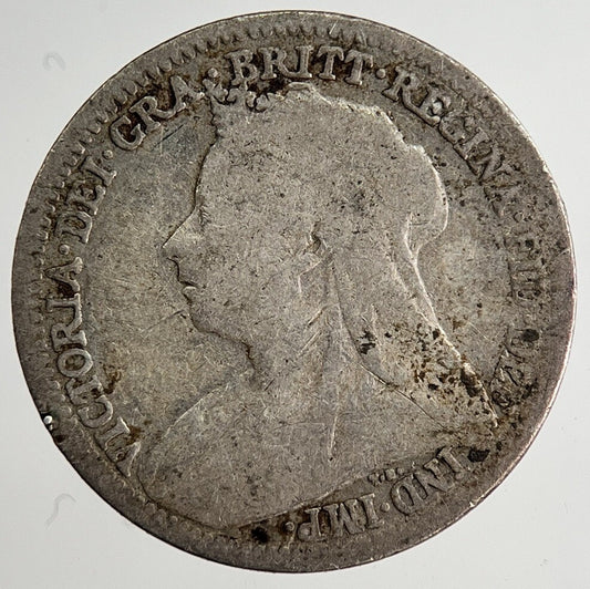 1900 Victoria Threepence Silver Coin | Collectable Grade | a8473