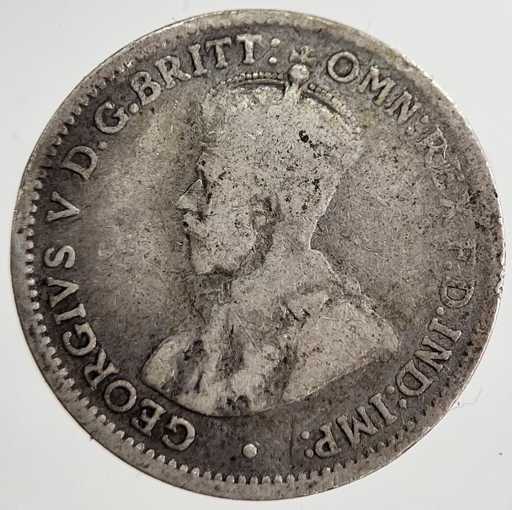 1917-M Australia Threepence Silver Coin | Collectable Grade | a8523