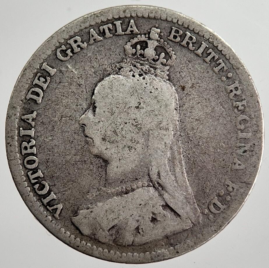 1890 Victoria Threepence Silver Coin | Collectable Grade | a8675