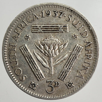 1937 South Africa Threepence Silver Coin | Collectable Grade | a8356