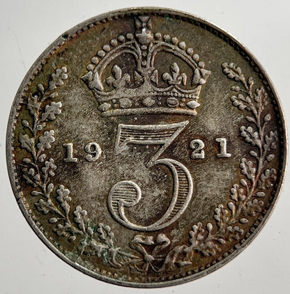 1921 George V Threepence Silver Coin | Very High Grade | a8631
