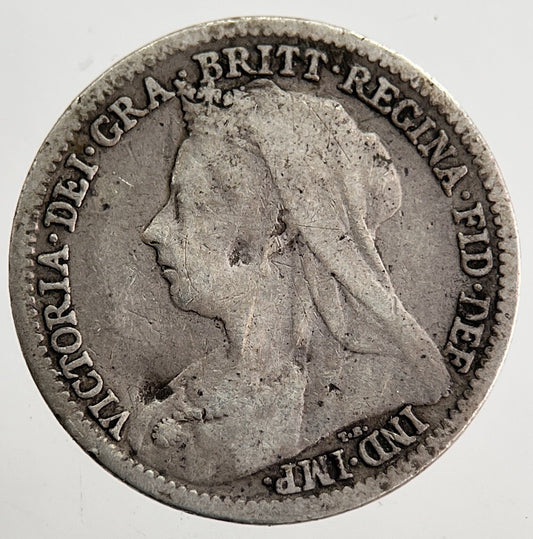 1899 Victoria Threepence Silver Coin | Collectable Grade | a8671