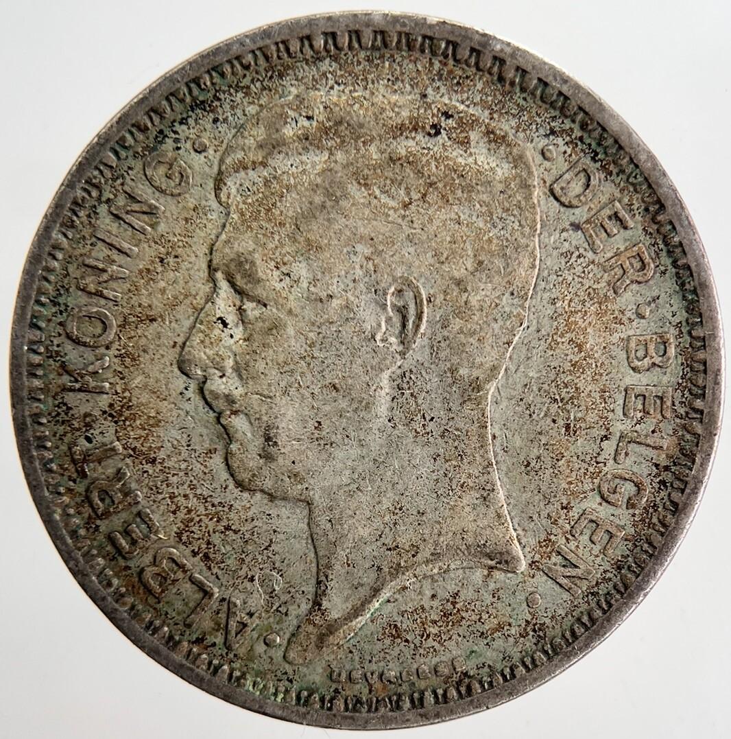1934 Belgium 20 Francs Silver Coin | Fine Collectable Grade | a6880