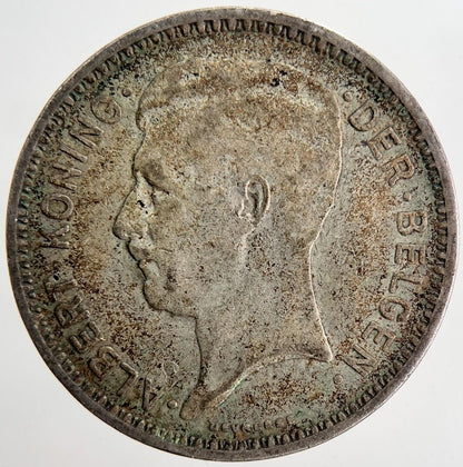 1934 Belgium 20 Francs Silver Coin | Fine Collectable Grade | a6880