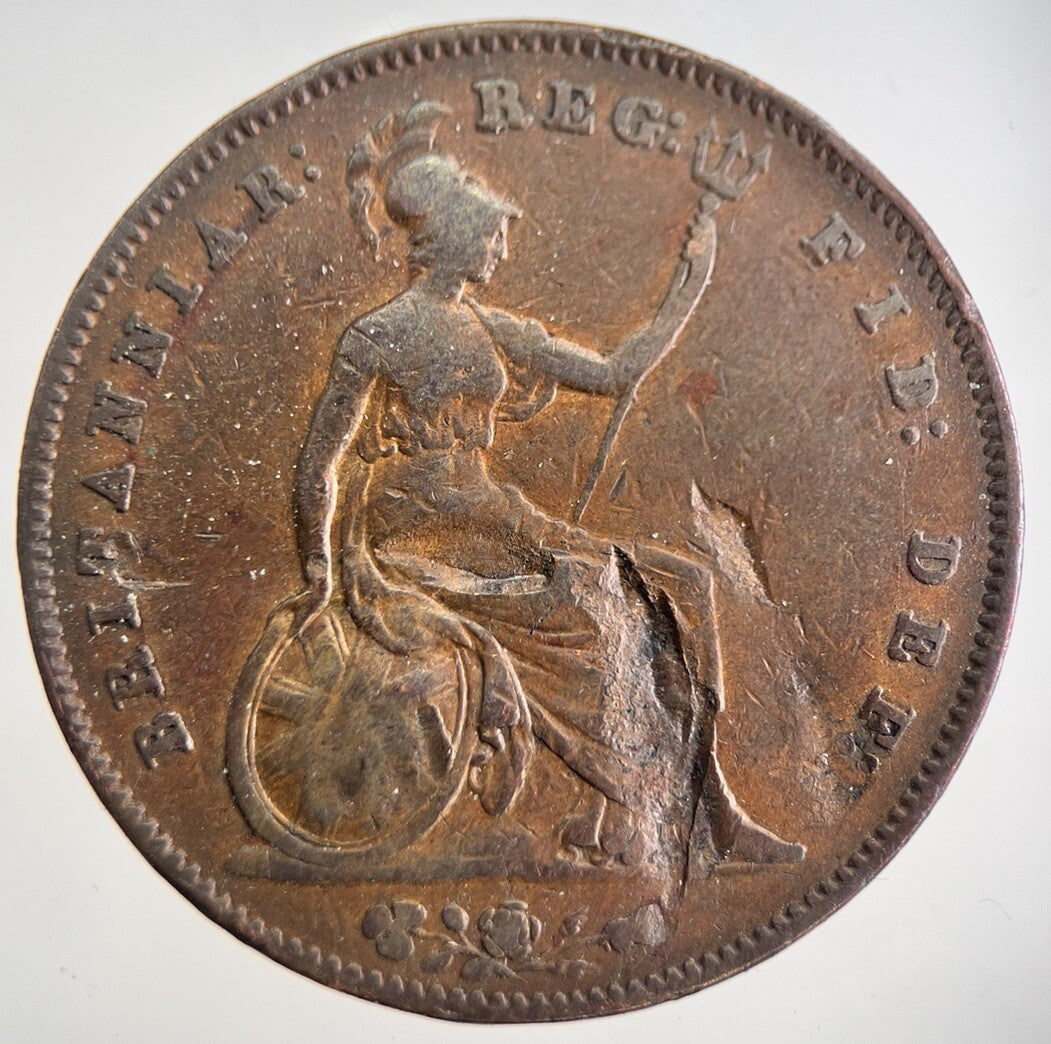 1854 Victoria One Penny Coin | Collectable Grade | a8996