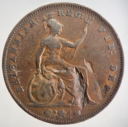 1854 Victoria One Penny Coin | Collectable Grade | a8996