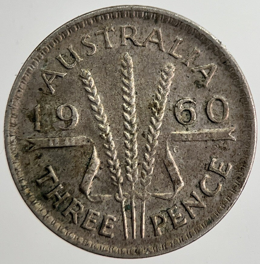 1960 Australia Threepence Silver Coin | Fine Collectable Grade | a8521
