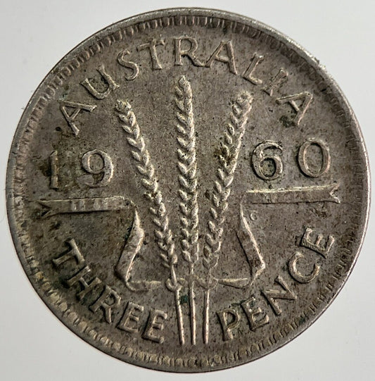 1960 Australia Threepence Silver Coin | Fine Collectable Grade | a8521