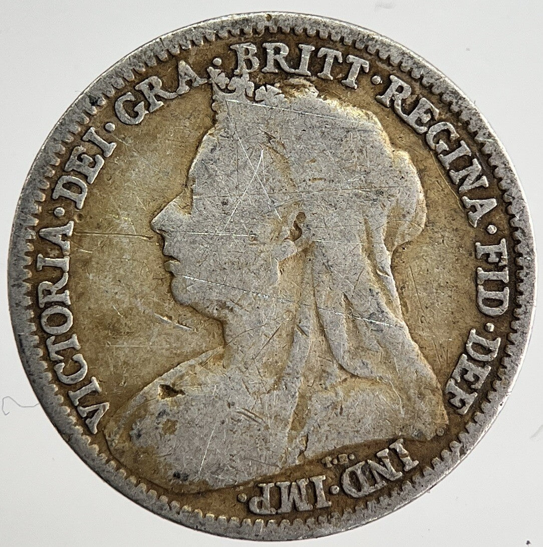 1896 Victoria Threepence Silver Coin | Collectable Grade | a8481