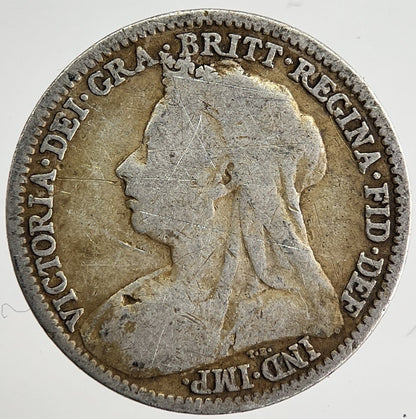 1896 Victoria Threepence Silver Coin | Collectable Grade | a8481