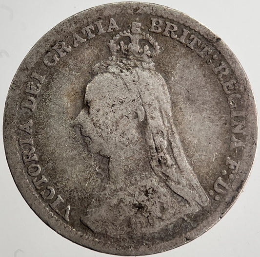 1890 Victoria Threepence Silver Coin | Collectable Grade | a8678
