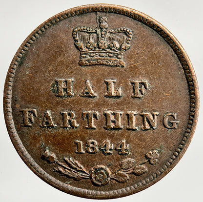 1844 Victoria Half Farthing Coin | Very High Grade