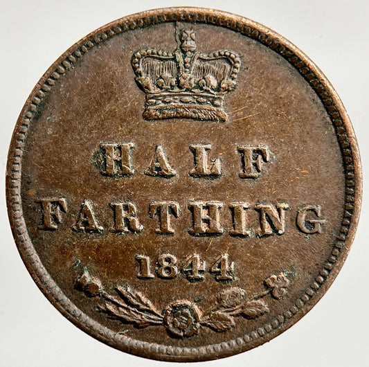 1844 Victoria Half Farthing Coin | Very High Grade