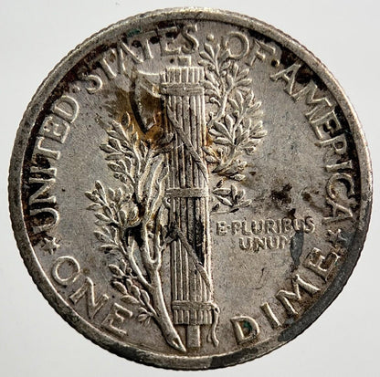 1943 US USA Mercury Dime Silver Coin | Very High Grade