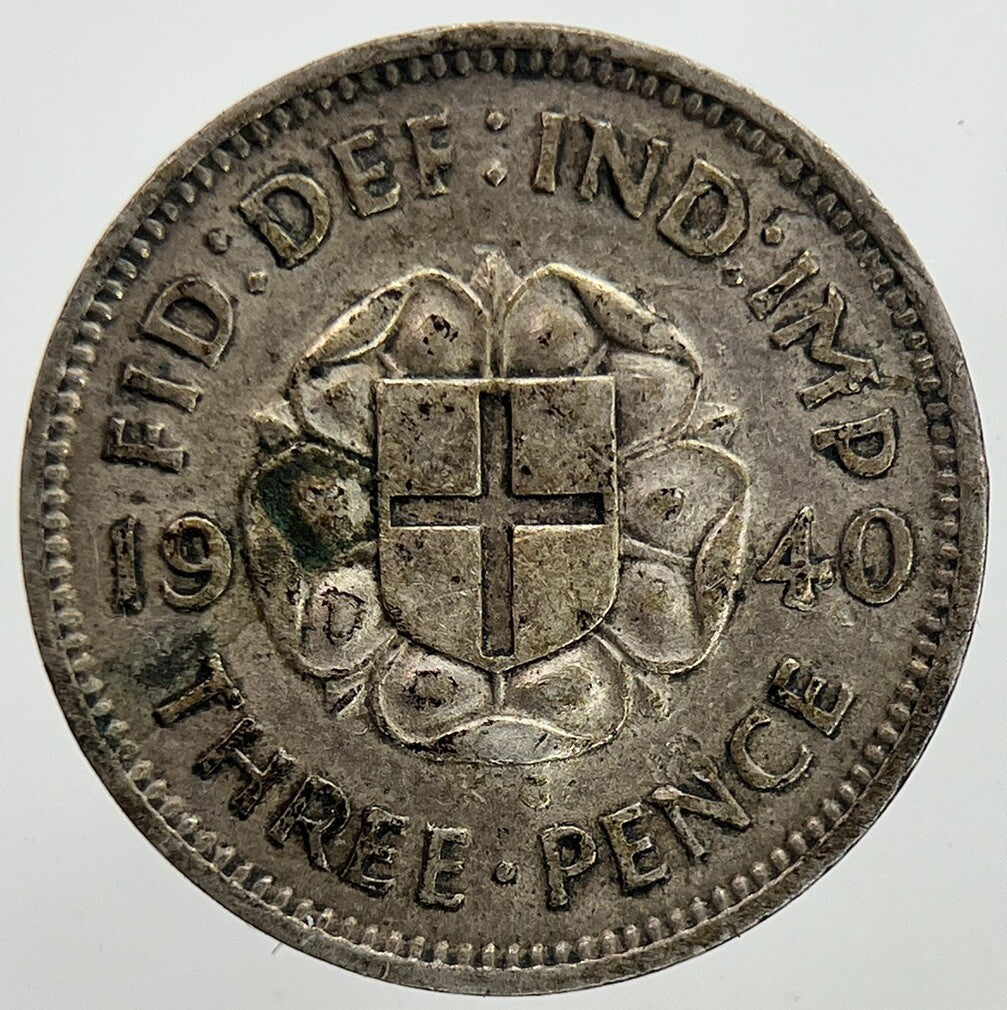 1940 George VI Threepence Silver Coin | Fine Collectable Grade | a9005