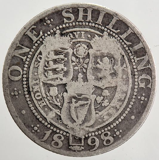 1898 Victoria Shilling Silver Coin | Collectable Grade