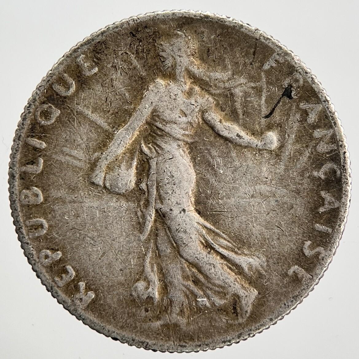 1918 France 50 Centimes Silver Coin | Collectable Grade