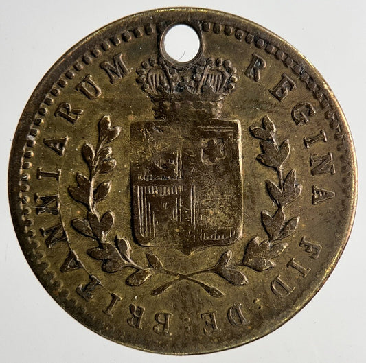 British Queen Victoria Cratia Medal | Fine Collectable | a6957