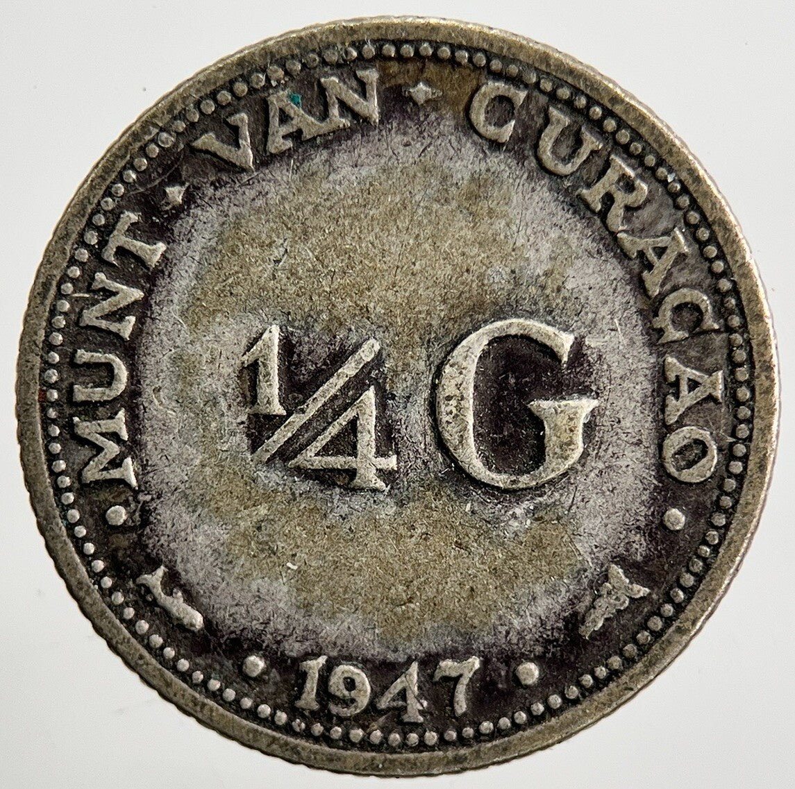 1947 Netherlands 1/4 Quarter Gulden Silver Coin | Collectable Grade