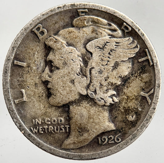 1926 US USA Mercury Dime Silver Coin | Collectable Grade