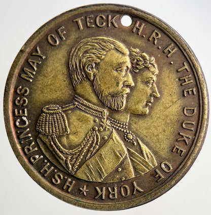 1893 Duke Of York Marriage Medal Coin | Very High Grade | a6956