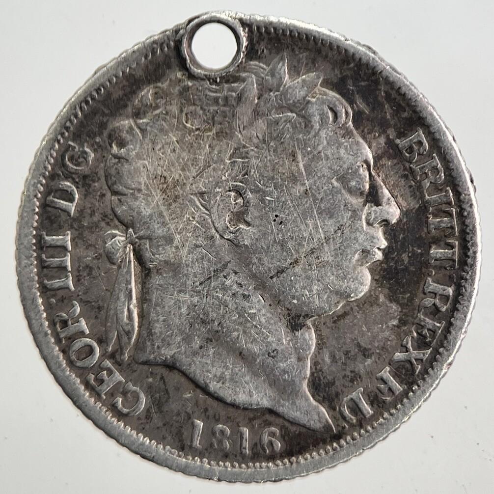 1816 George III 3rd Sixpence Silver Coin | Collectable Grade