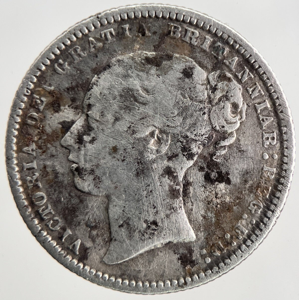 1873 Victoria Shilling Silver Coin | Fine Collectable Grade | a6937
