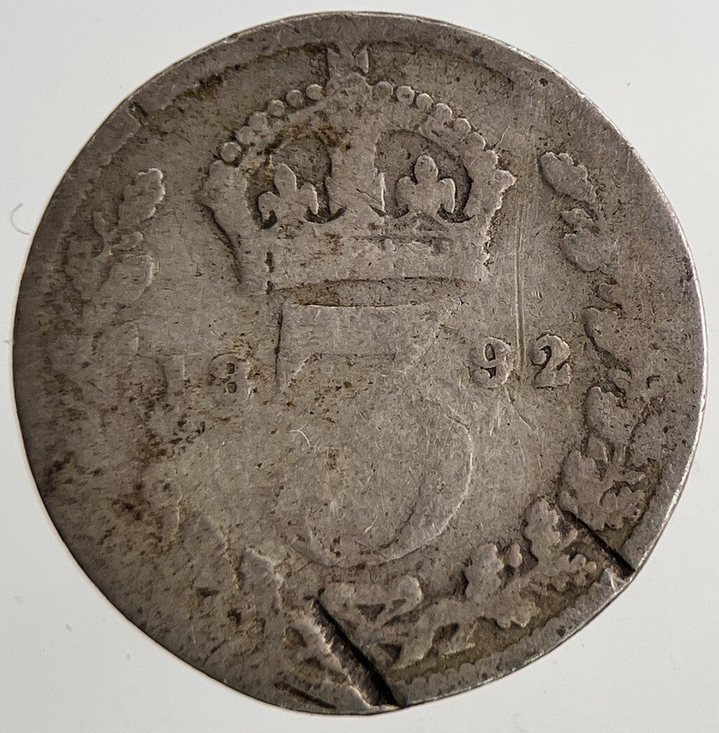 1892 Victoria Threepence Silver Coin | Collectable Grade | a6942