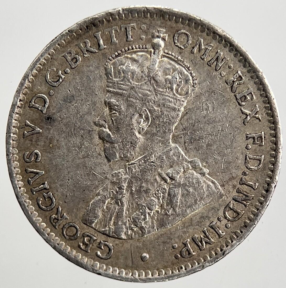 1918-M Australia Threepence Silver Coin | Very High Grade