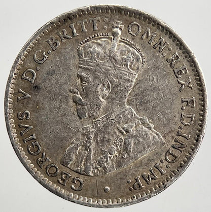 1918-M Australia Threepence Silver Coin | Very High Grade