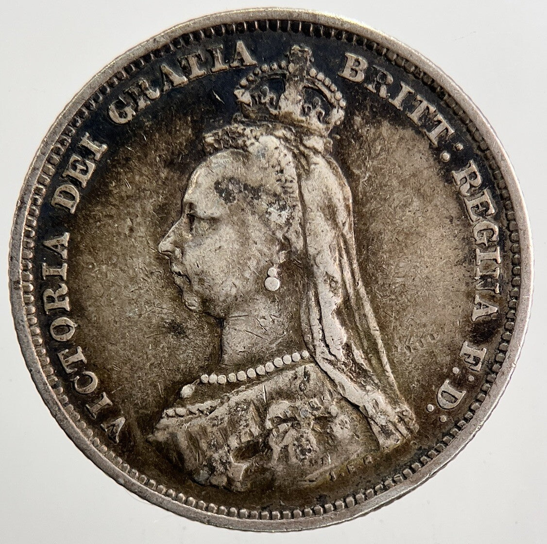 1887 Victoria Shilling Silver Coin | Fine Collectable Grade