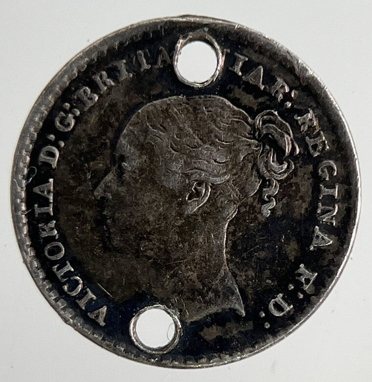 1860 Engraved Victoria Maundy One-Pence Silver Coin | Very High Grade | a6953