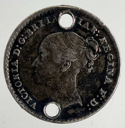 1860 Engraved Victoria Maundy One-Pence Silver Coin | Very High Grade | a6953