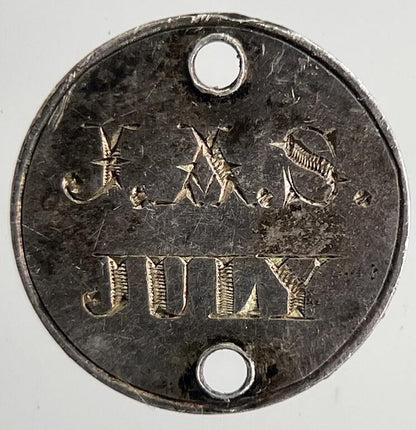 1860 Engraved Victoria Maundy One-Pence Silver Coin | Very High Grade | a6953