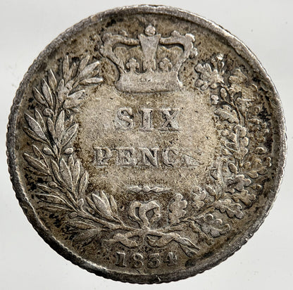 1834 William IV Sixpence Silver Coin | Collectable Grade