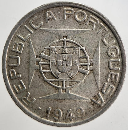 1949 Mozambique 5 Escudos Silver Coin | Fine Collectable Grade