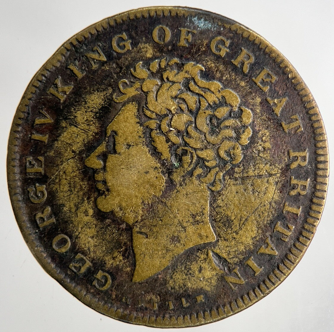 1830 George IV Commemorative Death Medal Token | Fine Collectable Grade | a6955