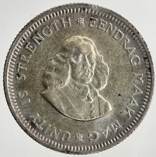 1963 South Africa Sixpence 5 c Silver Coin | Very High Grade | a6980