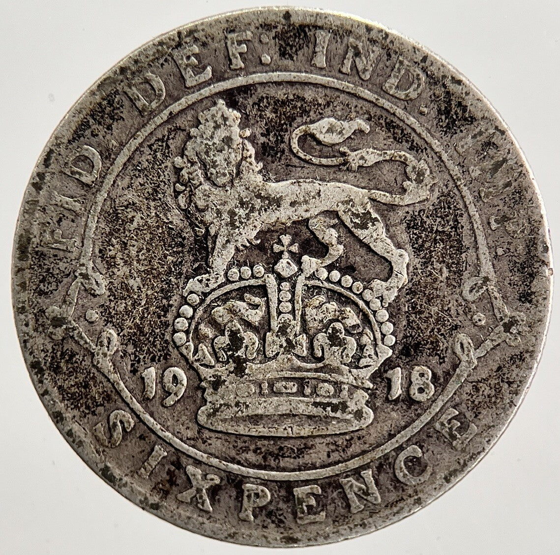 1918 George V Sixpence Silver Coin | Collectable Grade